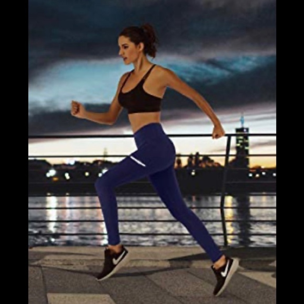 ***Sold navy blue leggings with size pockets